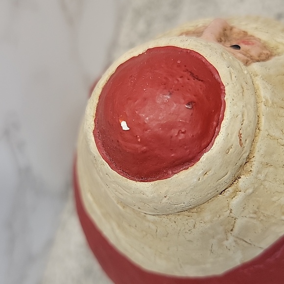 Vintage Fairfield Folk Art Santa Claus Jolly Round Decor - Picture 4 of 9